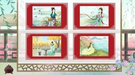 公主古装涂色 公主古装涂色